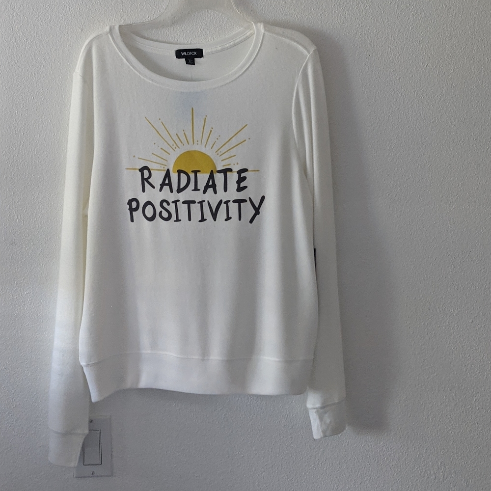 {Wildfox} Brand New Radiate Positivity Sweatshirt